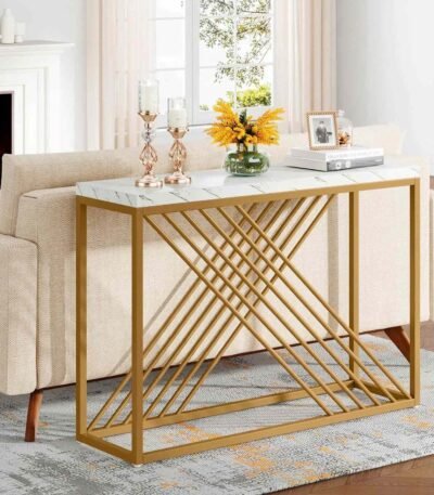 Aurora Geometric Console Table