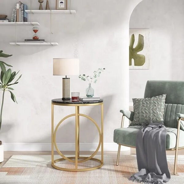 Aurora Marble Top Side Table 1