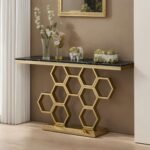 Aurelia Honeycomb Console Table
