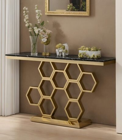 Aurelia Honeycomb Console Table