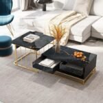 Bianco Noir Nesting Table Set