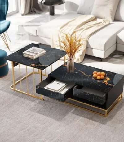 Bianco Noir Nesting Table Set