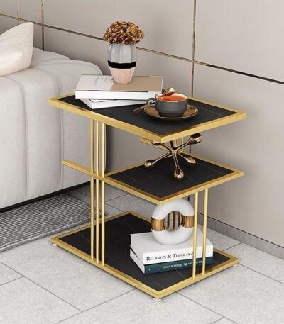 Elegant Gold Accent Side Table