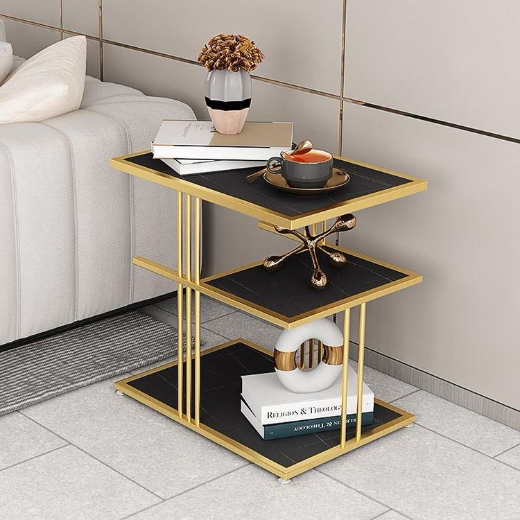Elegant Gold Accent Side Table