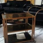 LuxeGold Bar Cart