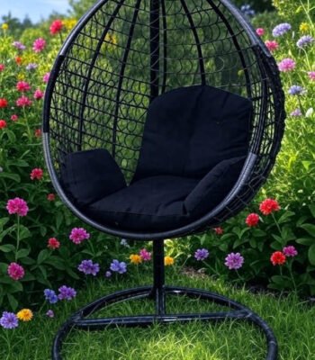 Luxury Customizable Hanging Egg Chair with Stand