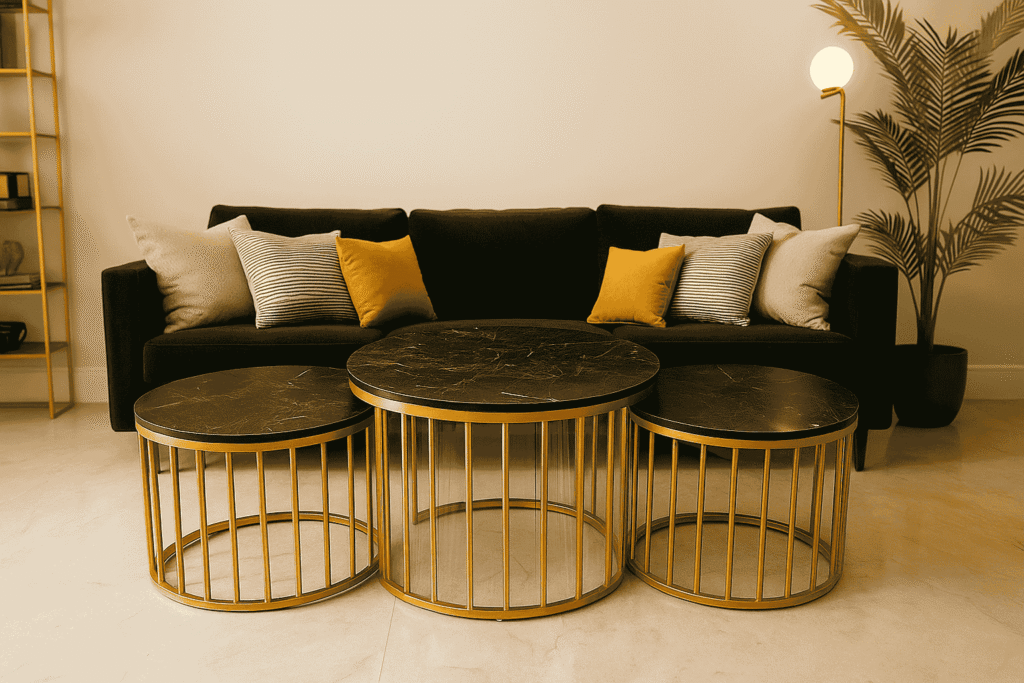 Luxury Nesting Coffee Table Set