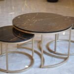 Marble Coffee Table - Wooden Top