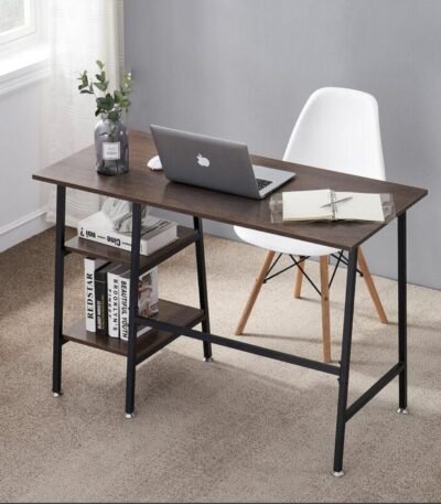 Modern Industrial Study Desk with Storage