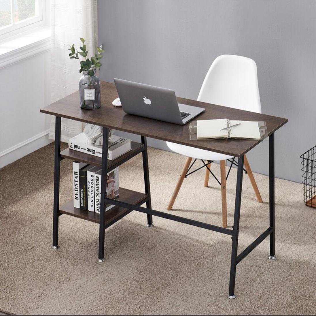Modern Industrial Study Desk with Storage Modern Industrial Study Desk with Storage