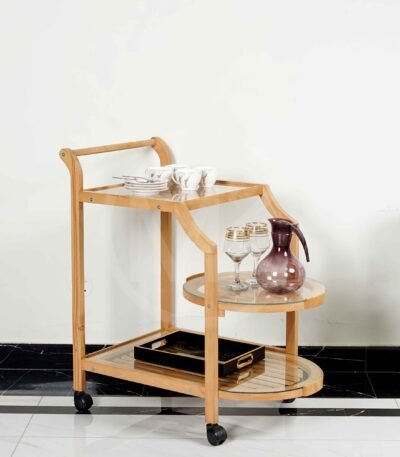 Modern Wooden Tea Trolley