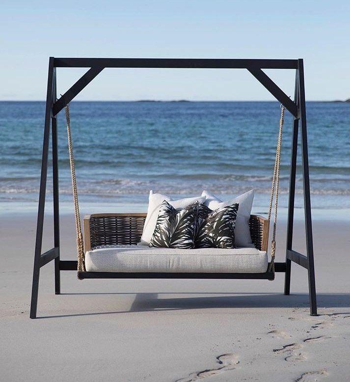 Outdoor Swing Chair with Cushions