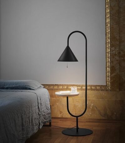 Ozz Minimalist Floor Lamp with Table