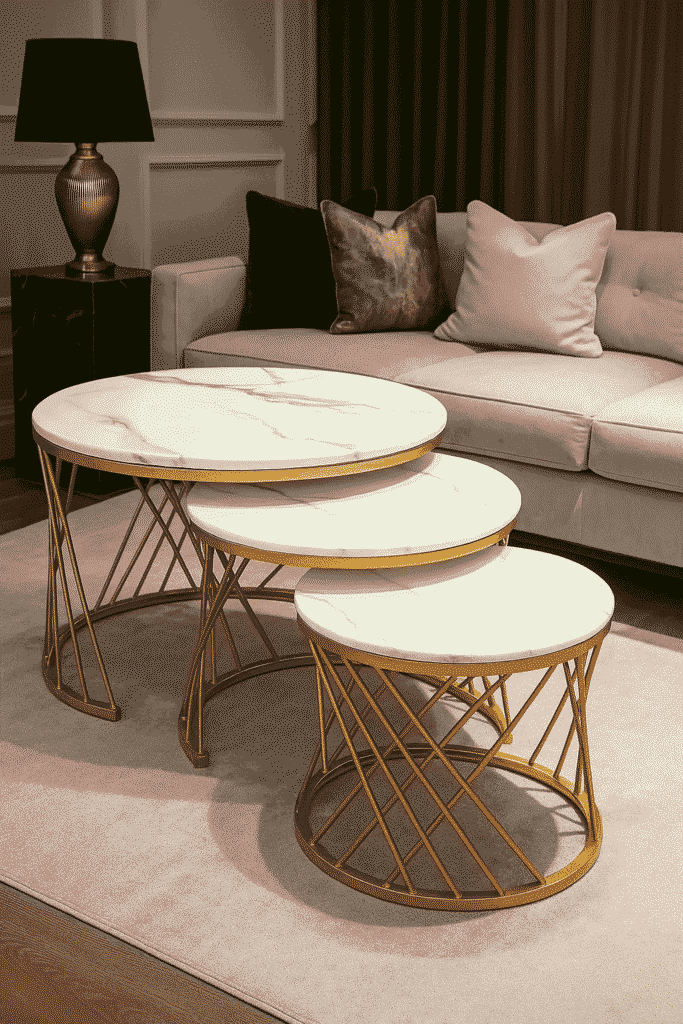 Triple Nesting Coffee Table