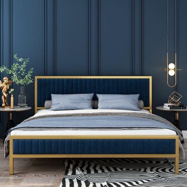 Luxury Velvet Frame Bed