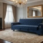 Royal Velvet Convertible Sofa Bed – Luxury 2-in-1 Sleeper Couch