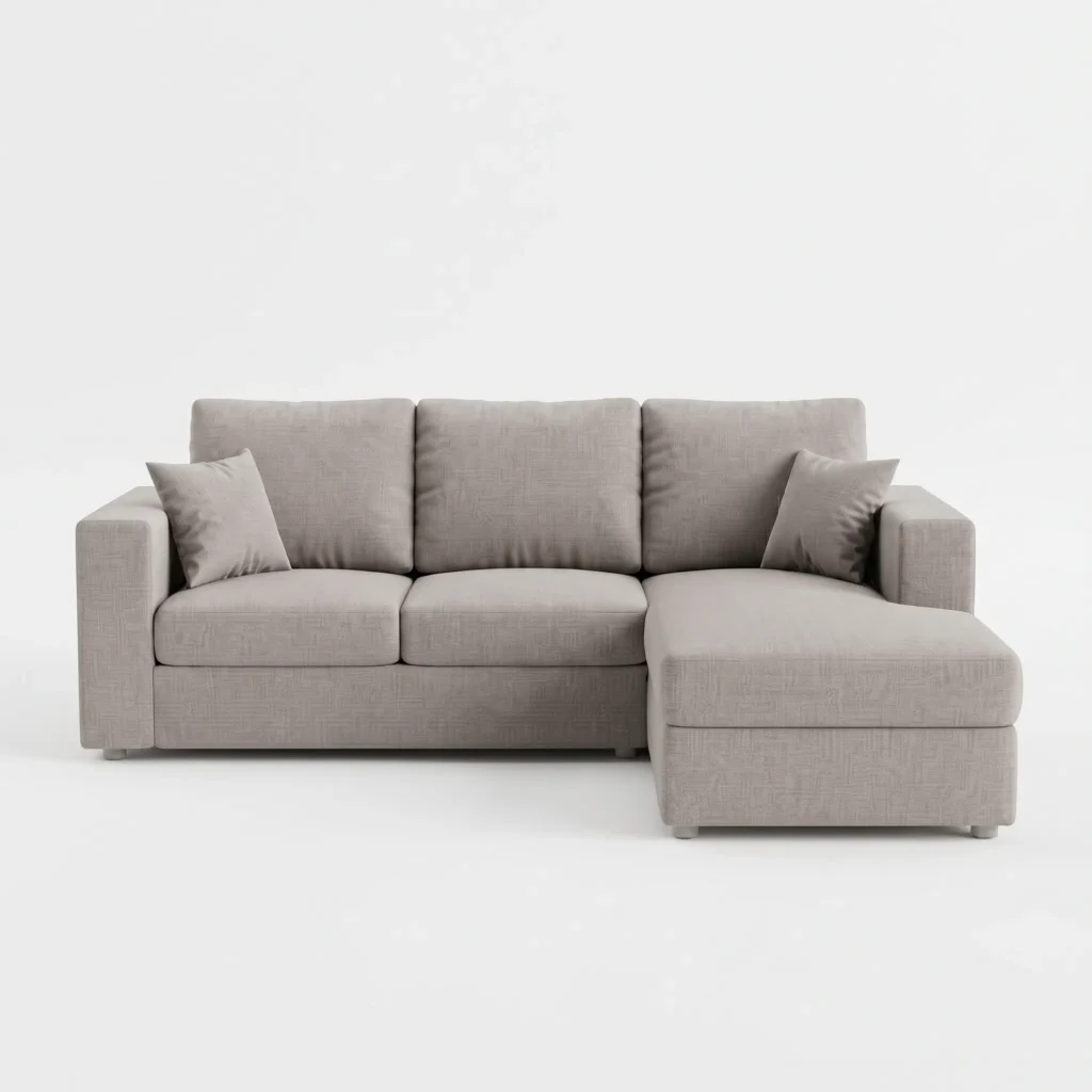 5 Seater L Shape Sofa in a modern living room