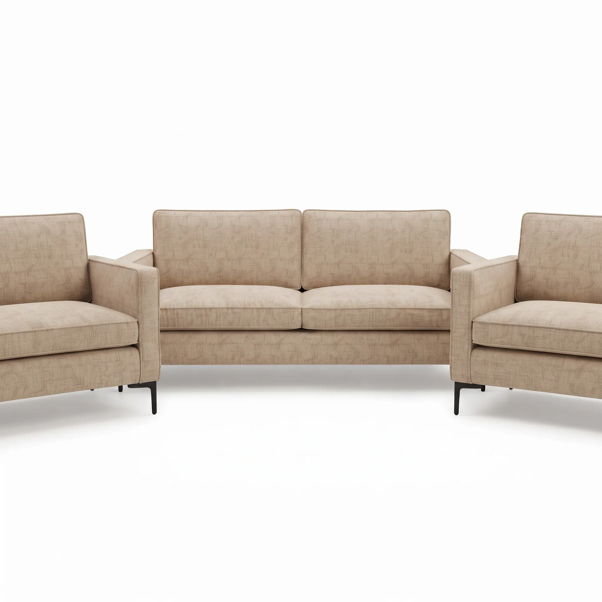 5 Seater Sofa Set – Modern Beige Comfort - Featured Image 5 Seater Sofa Set