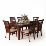 6 Seater Dining Table Set – Classic Elegance